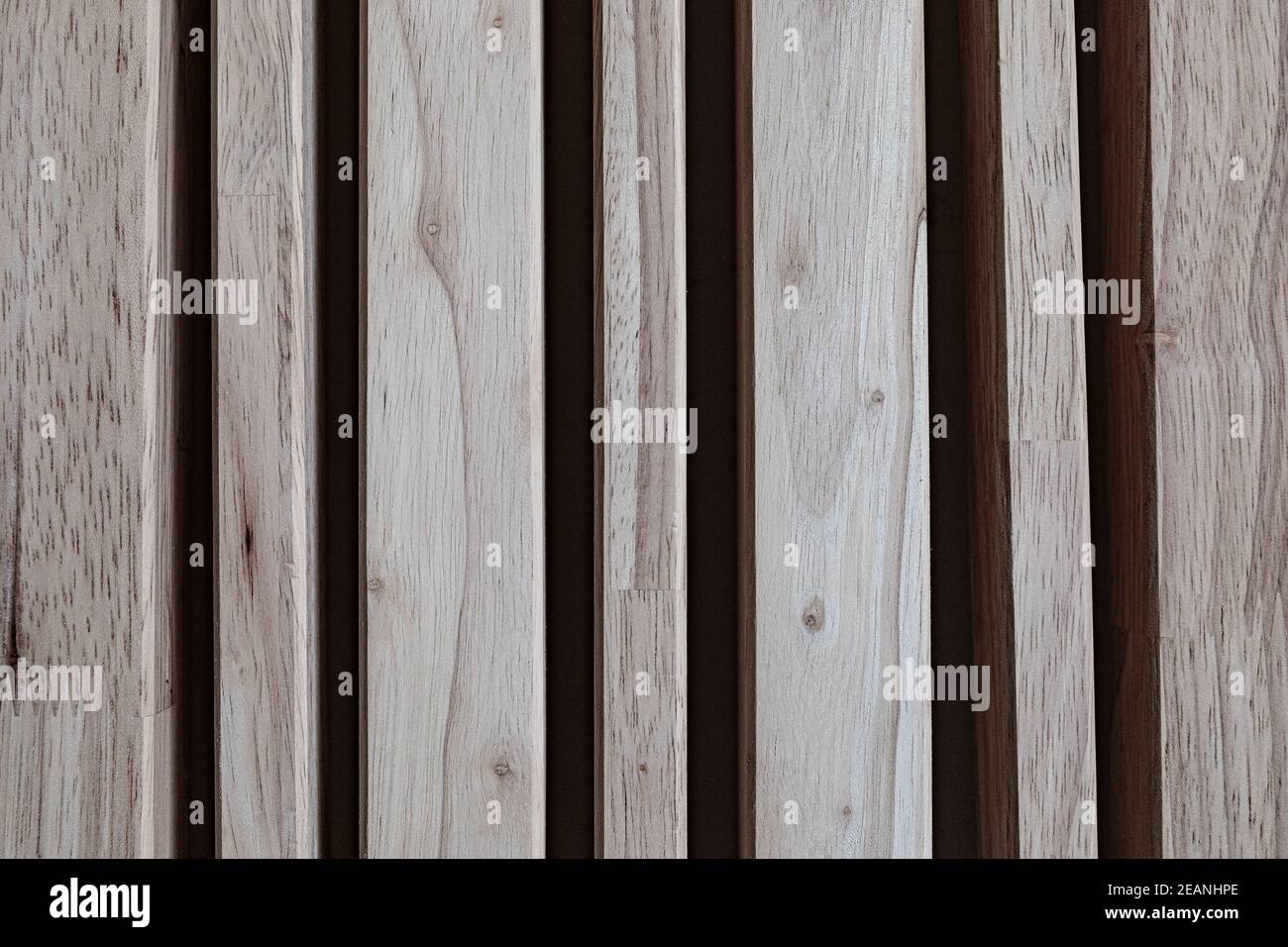 Un fragment d'arrière-plan de mur en bois, texture de panneau en hêtre, arbre naturel Banque D'Images