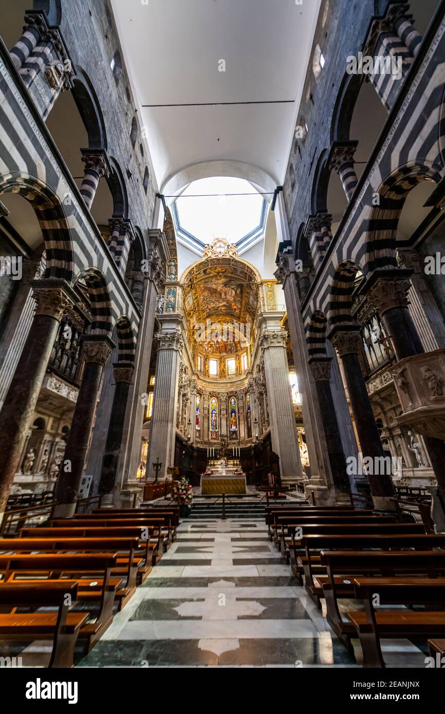 Cattedrale di San Lorenzo, Gênes, Ligurie, Italie, Europe Banque D'Images