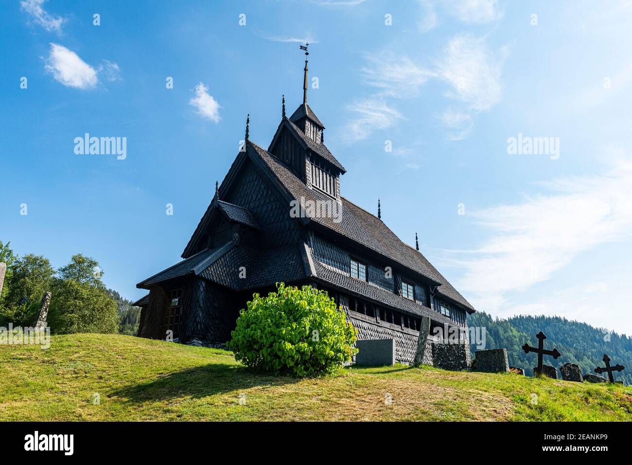 Eglise Eidsborg Stave, Dalen, Telemark, Norvège, Scandinavie, Europe Banque D'Images