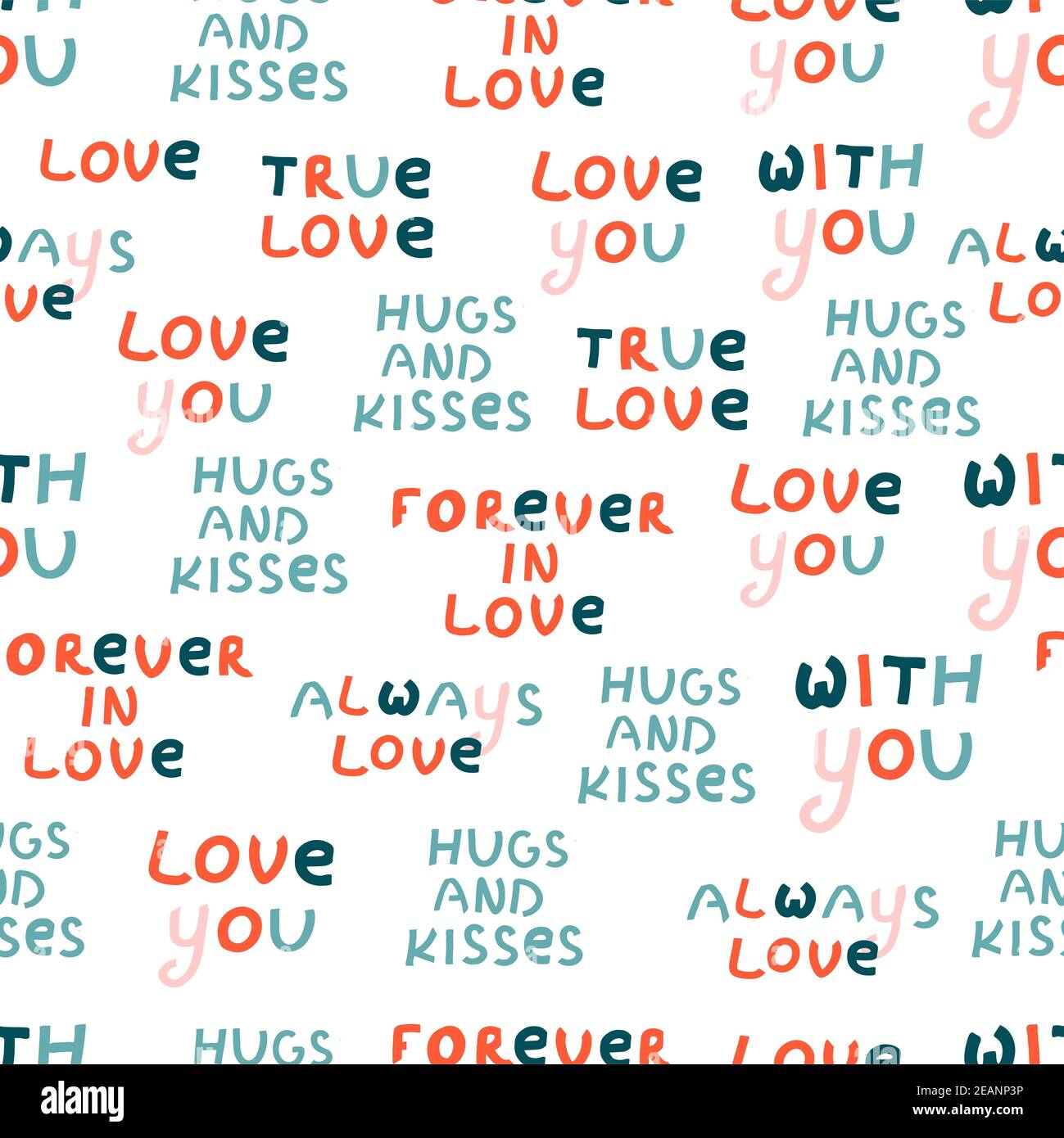 Joli motif sans coutures pour un motif en tissu. Belle couleur. Art élégant motif vectoriel sans couture. Saint-valentin. Amour Banque D'Images