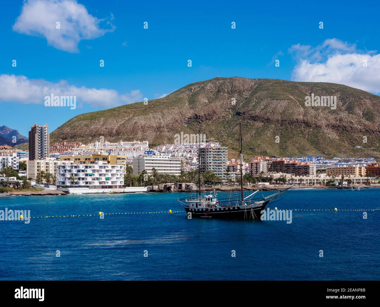 Los Cristianos, Tenerife, Canaries, Espagne, Europe, Atlantique Banque D'Images