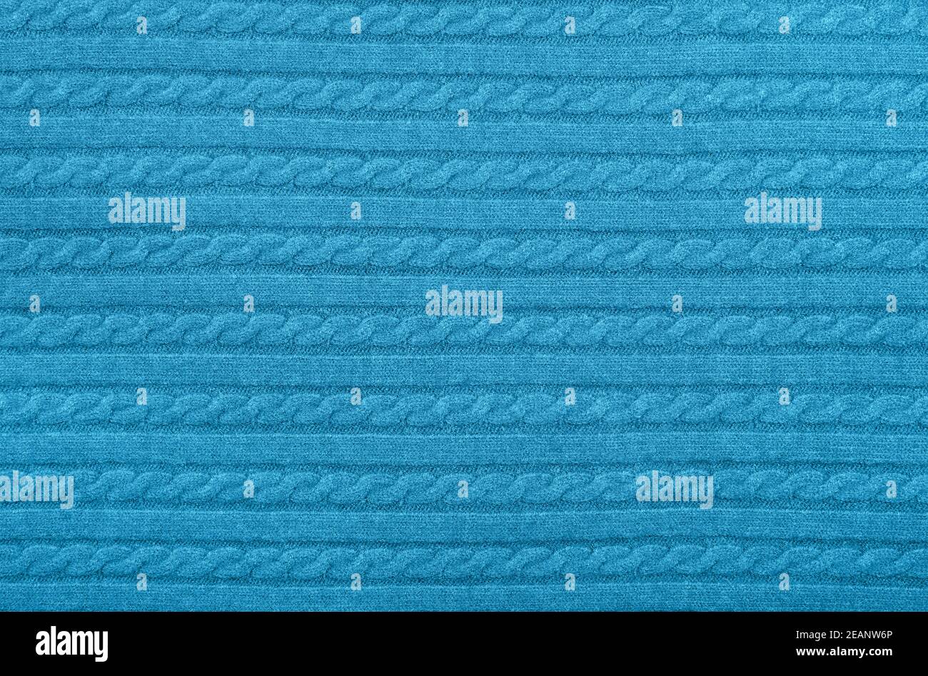 Texture d'arrière-plan de laine bleue tricotée Banque D'Images