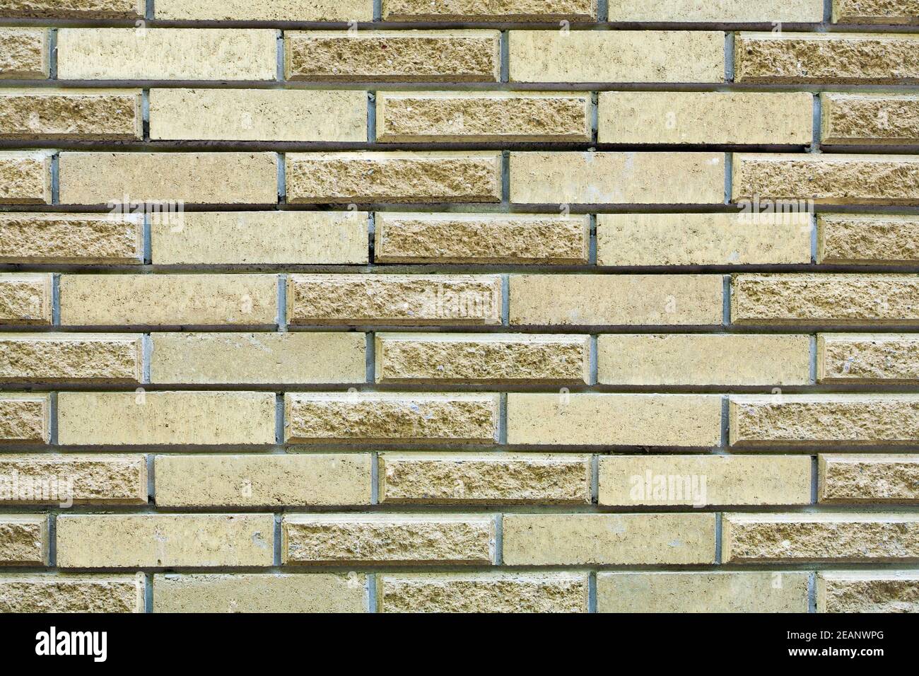 Texture de mur de briques crème haute résolution, arrière-plan. Banque D'Images