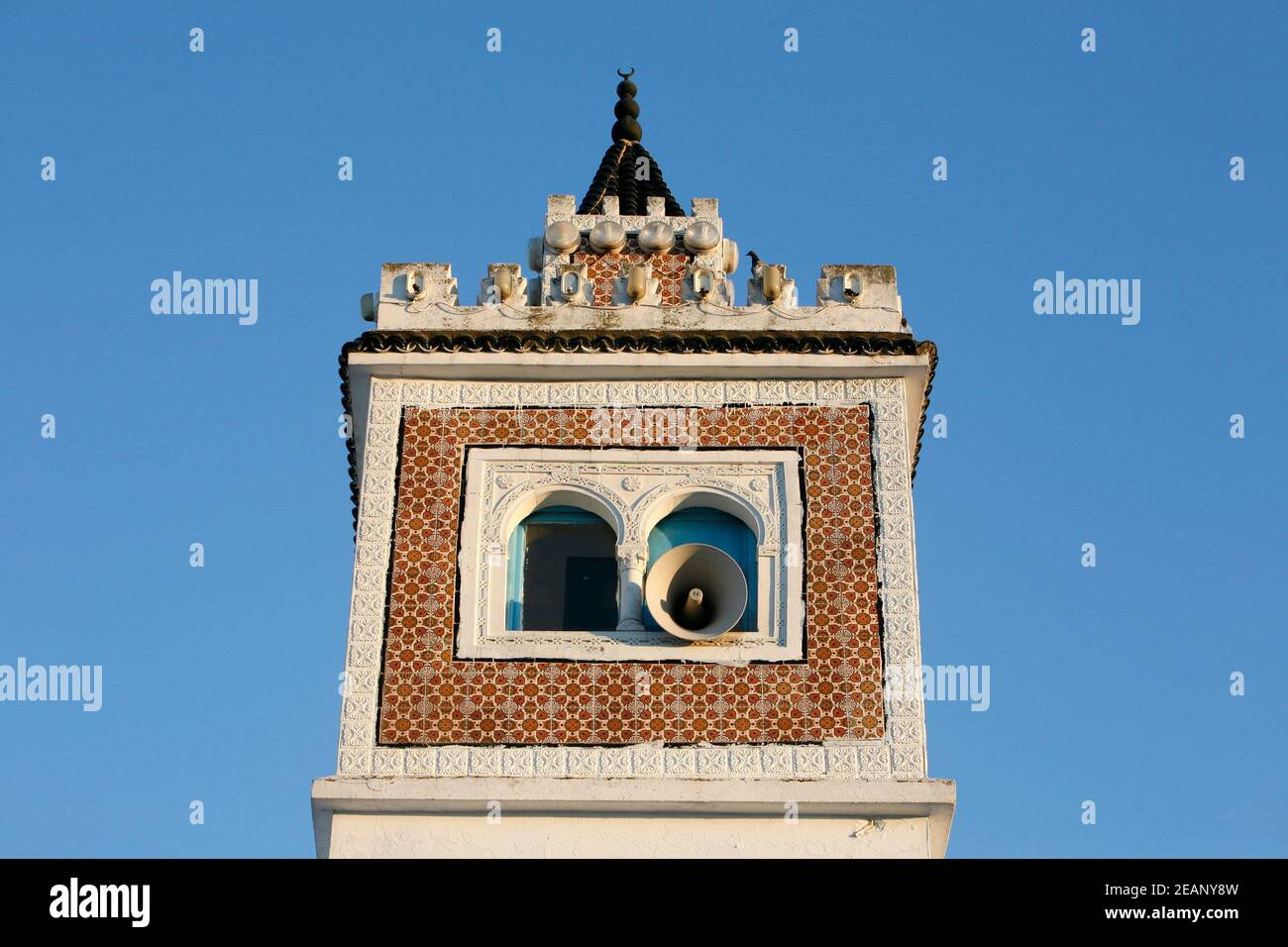 TUNISIE TUNIS VILLE MÉDINA MOSQUÉE Banque D'Images