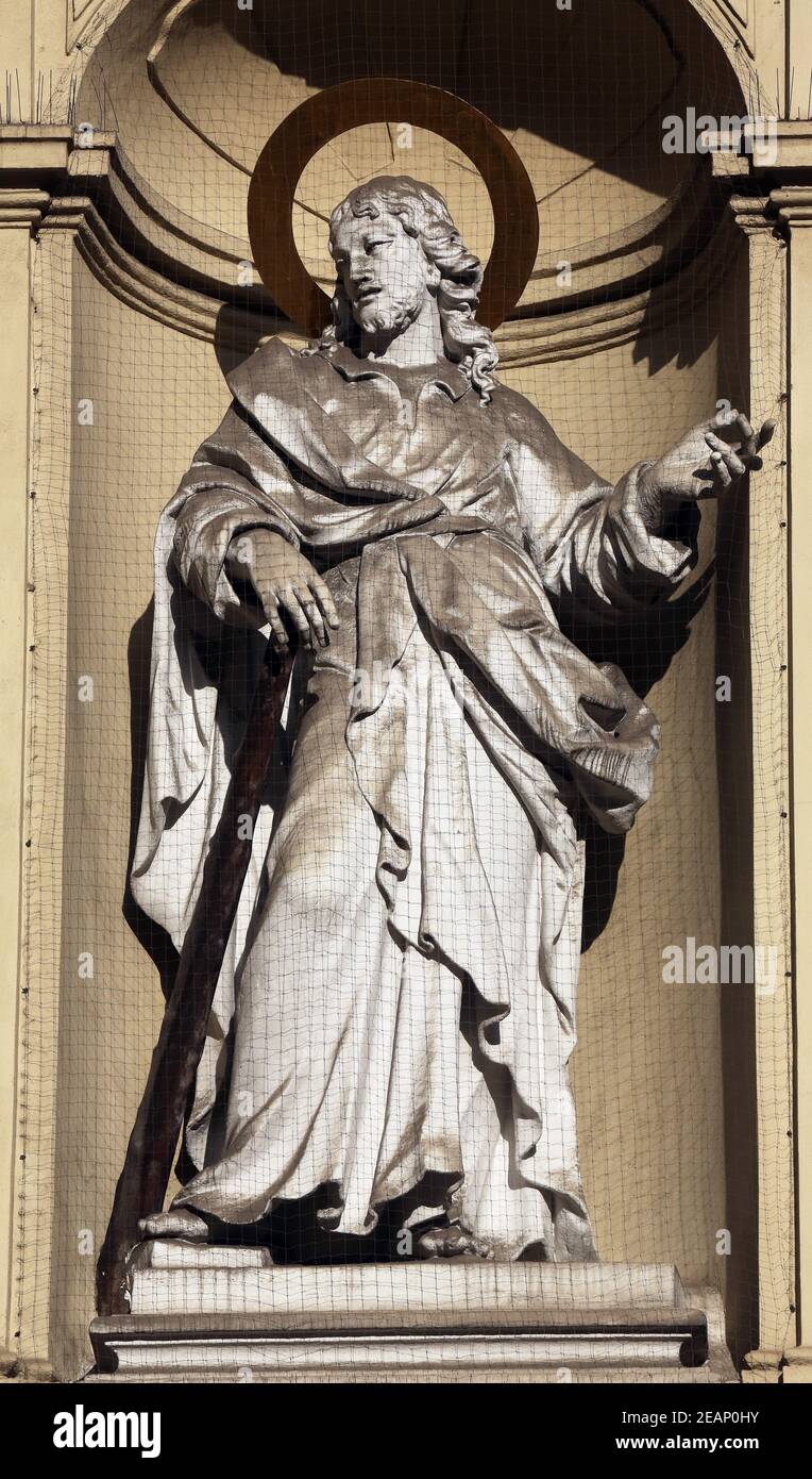 Saint-Jude Thaddeus, Eglise Saint-Pierre à Vienne, Autriche Banque D'Images Saint-Jude Thaddeus, Eglise Saint-Pierre à Vienne, Autriche Banque D'Images