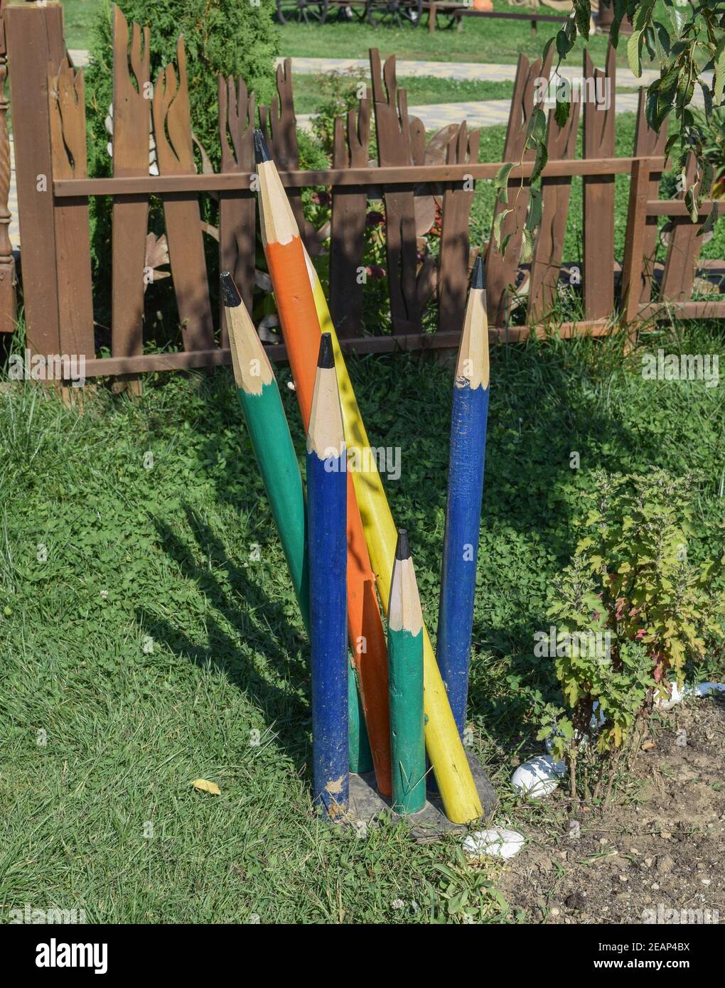 Chiffres crayons chinois sur un lit Banque D'Images