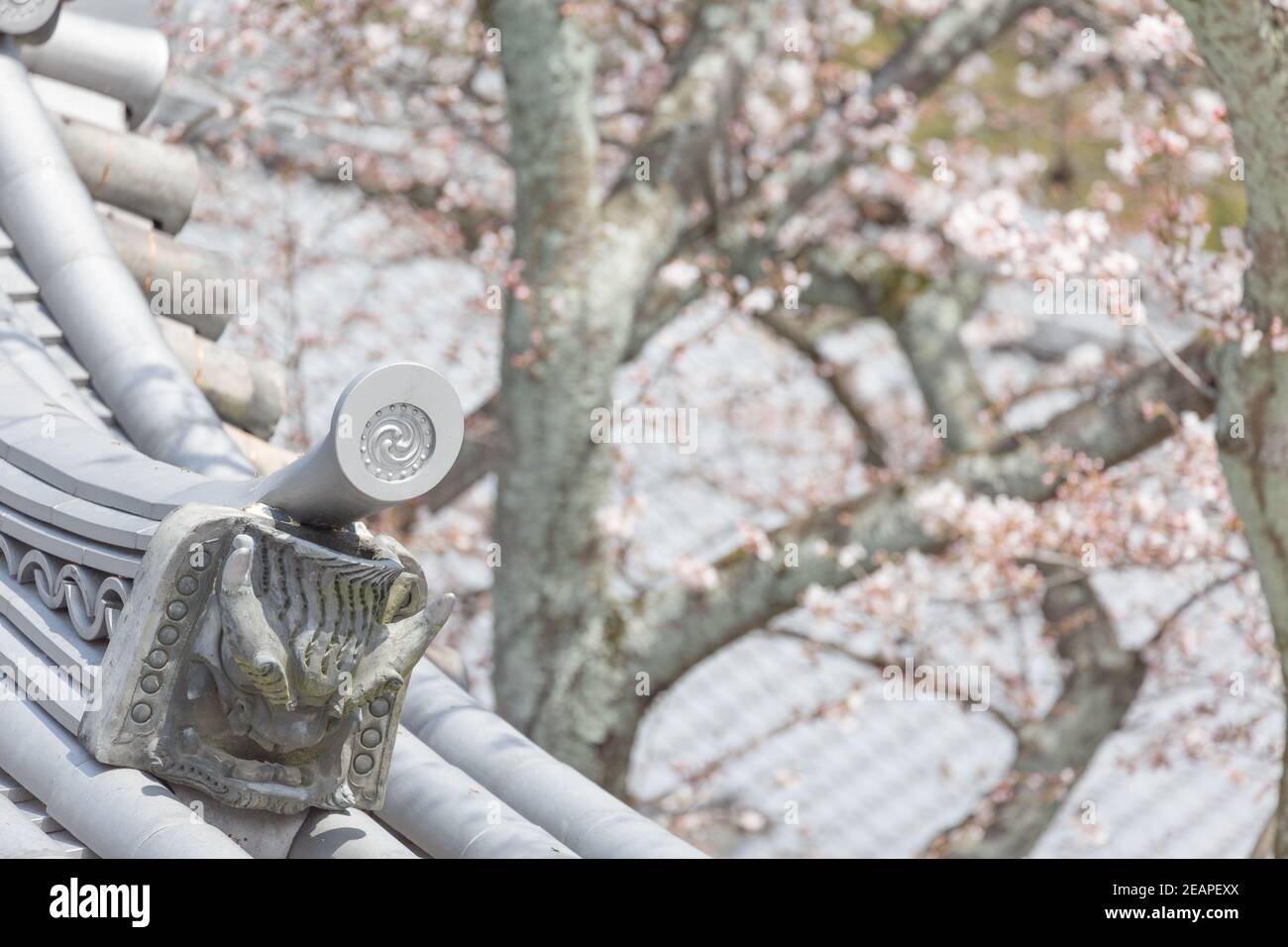Kyoto Japon Onigawara au complexe du Temple Kiyomizu-dera Banque D'Images