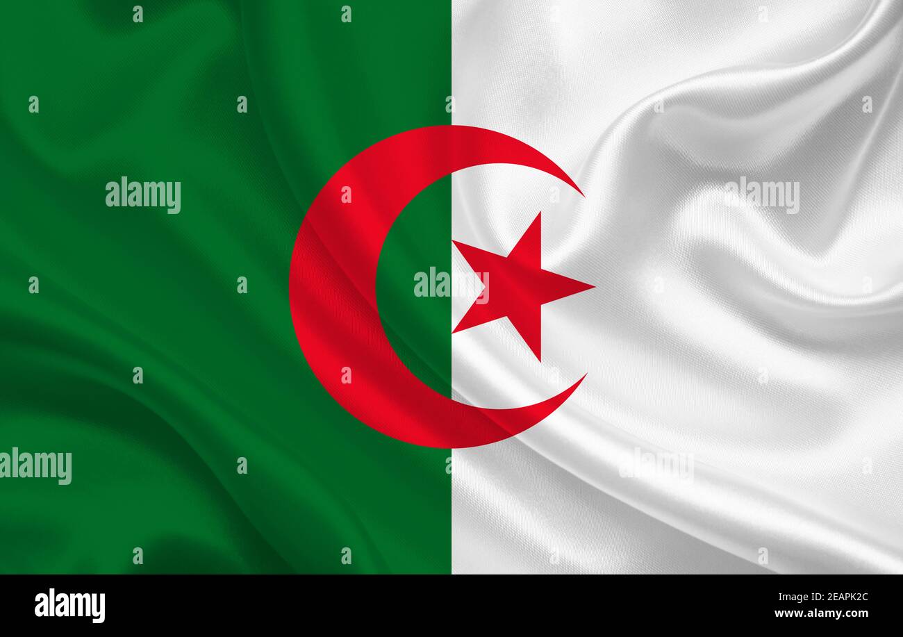 Drapeau algérie fond Banque de photographies et d'images à haute résolution  - Alamy