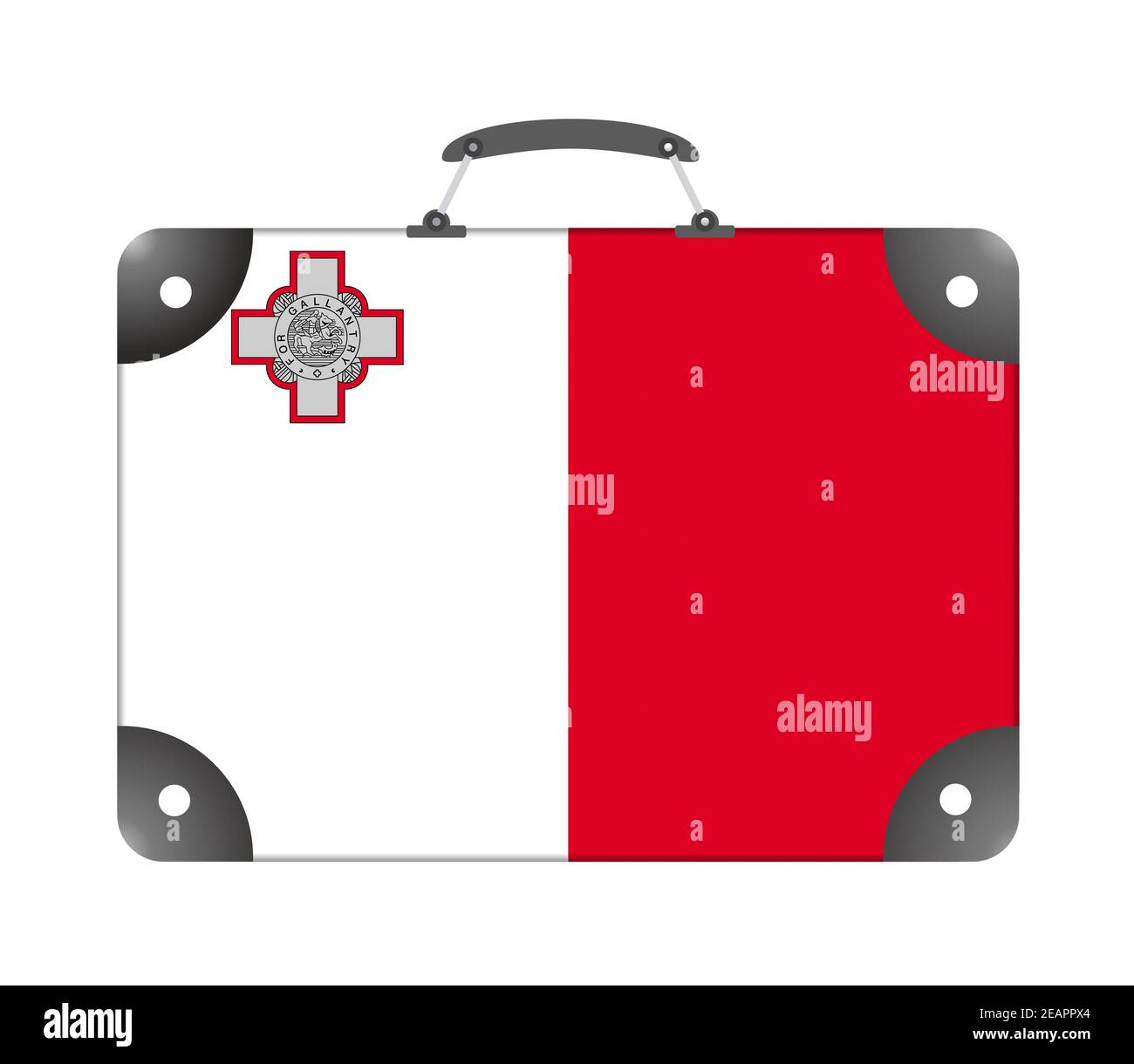 Drapeau De Malte En Forme De Coeur Coeur Avec Drapeau De Malte Vecteur Illustration 3d 40085284