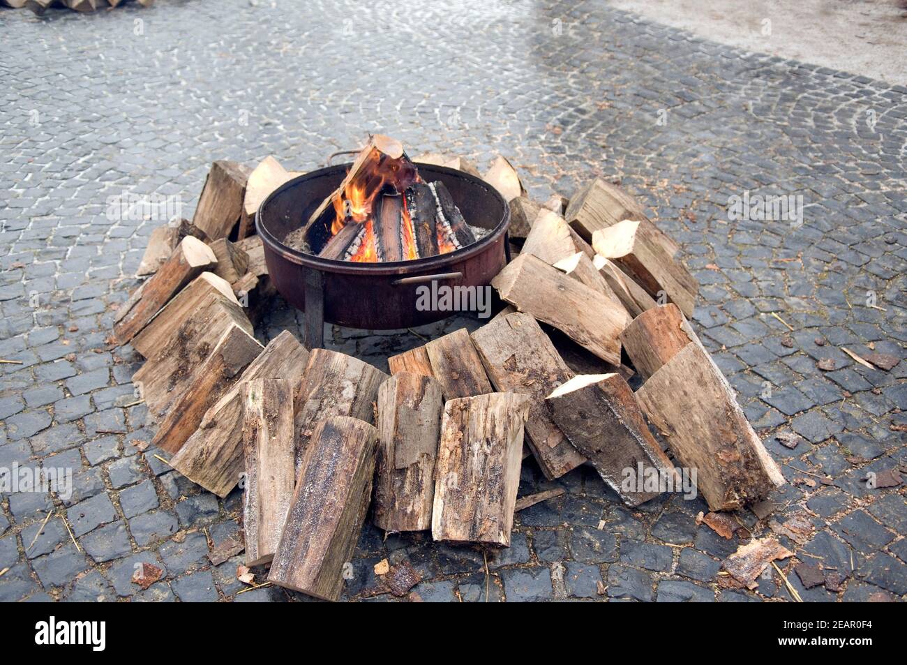 Feuerstelle Lagerfeuer Banque D'Images