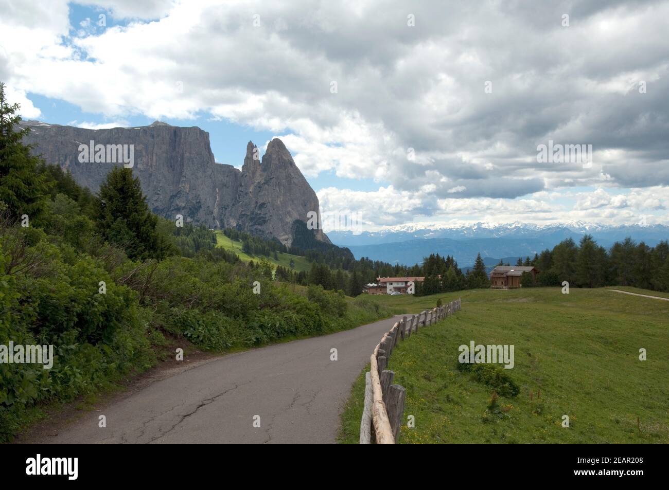 Schlern, Seiser, Alm, Dolomiten Banque D'Images