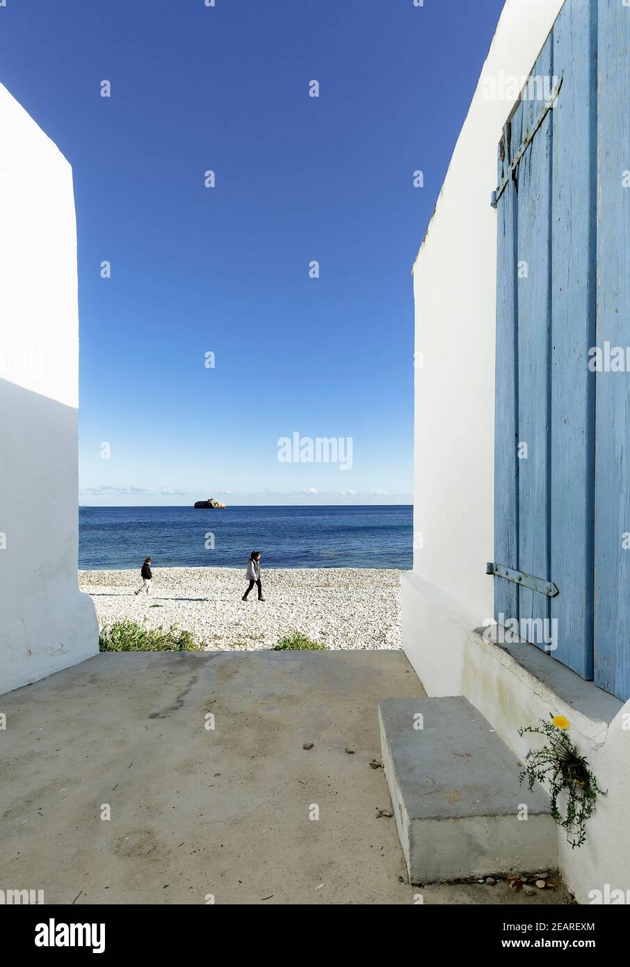 Ruisseau du Portitxol dans la ville de Jávea, dans la province d'Alicante en Espagne. Banque D'Images