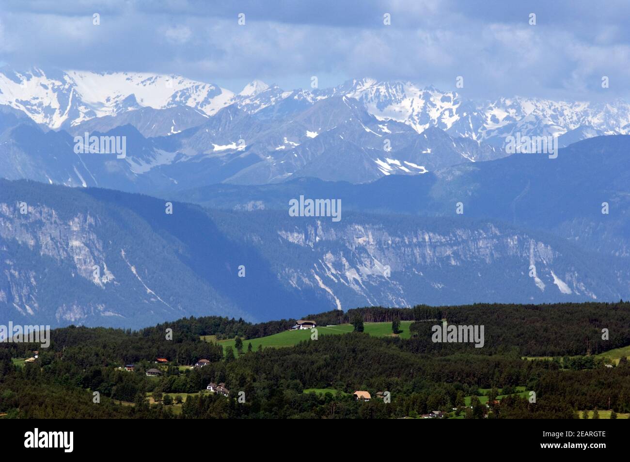 Blick, auf, Oetztaler, Alpen, zillertaler Banque D'Images