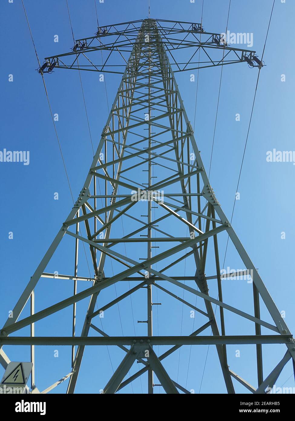, Stromleitung Strommast Banque D'Images
