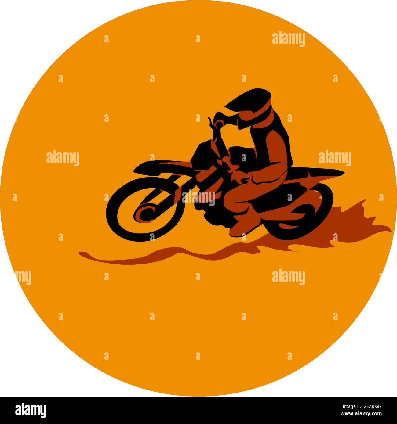 Vélo de course et vélo motocross sport icône vecteur Illustration de Vecteur