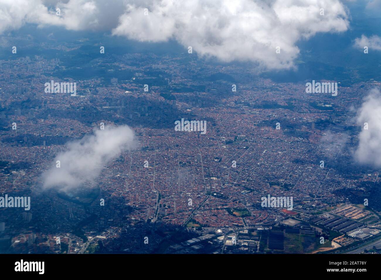 Les quartiers tentaculaires de Sao Paulo au Brésil. La ville a une  population de 24 millions Photo Stock - Alamy