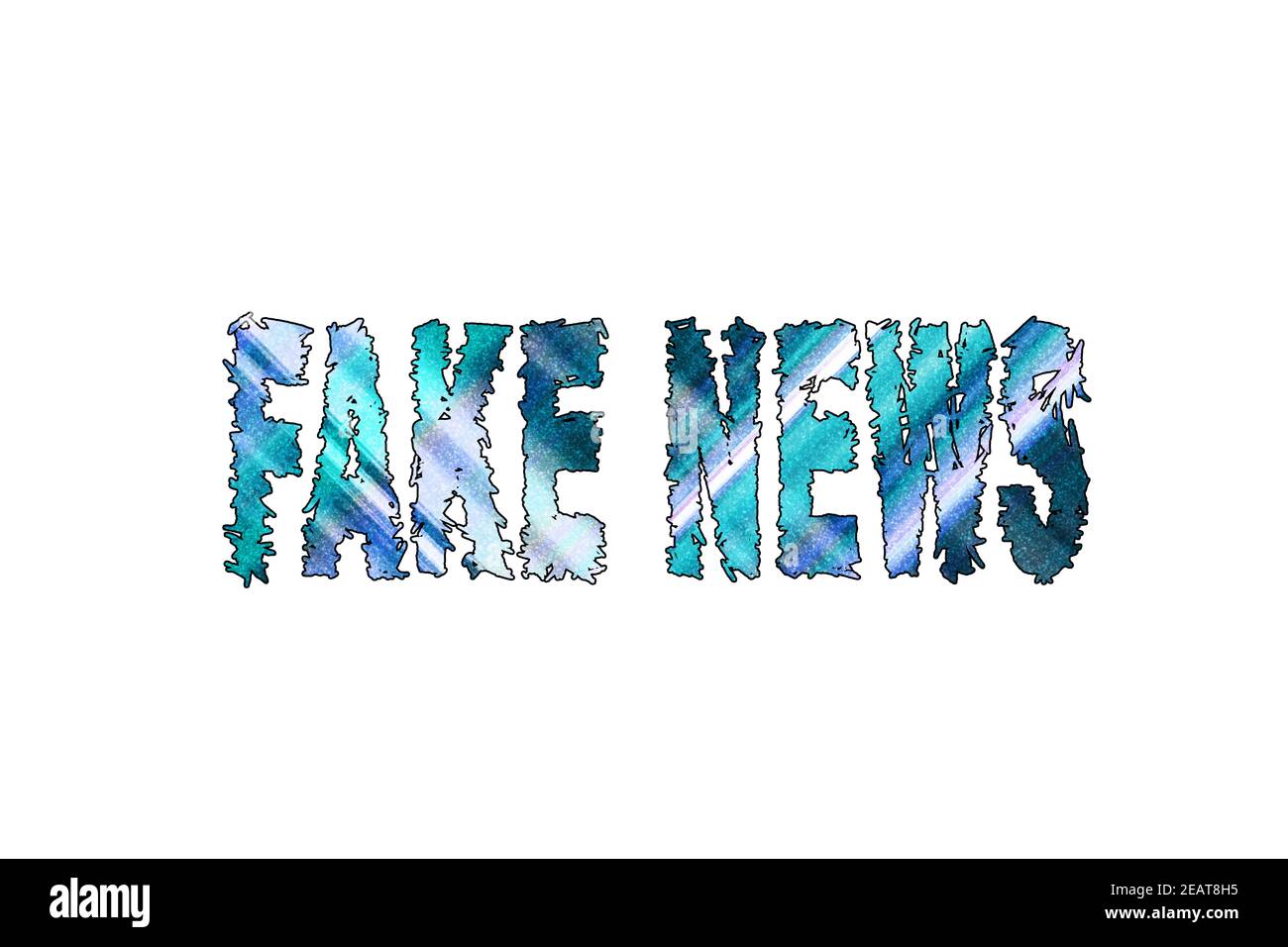 Faux mot, bannière, affiche et autocollant, avec chemin d'écrêtage Banque D'Images