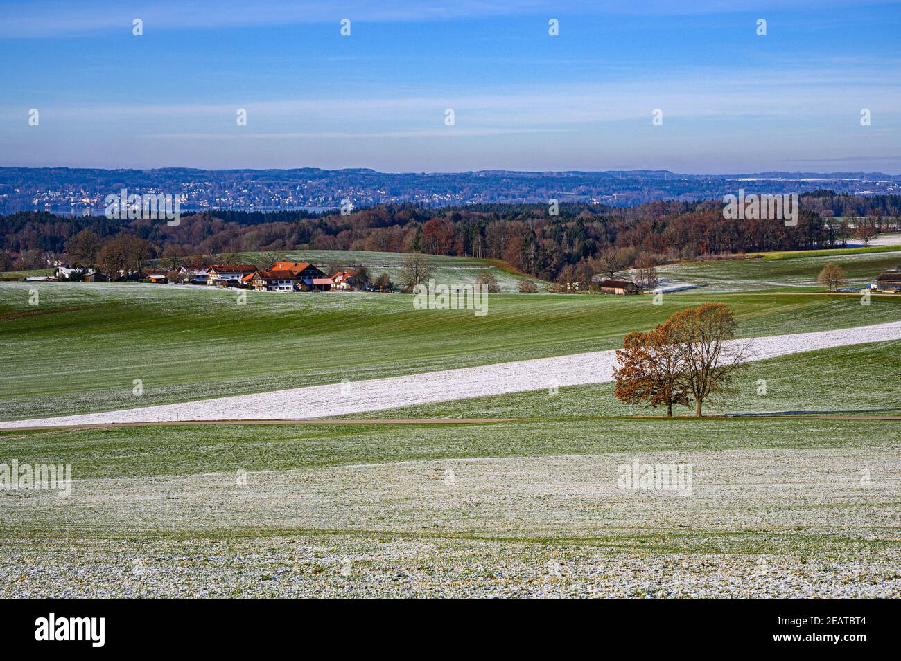 Paysage bavarois supérieur Banque D'Images