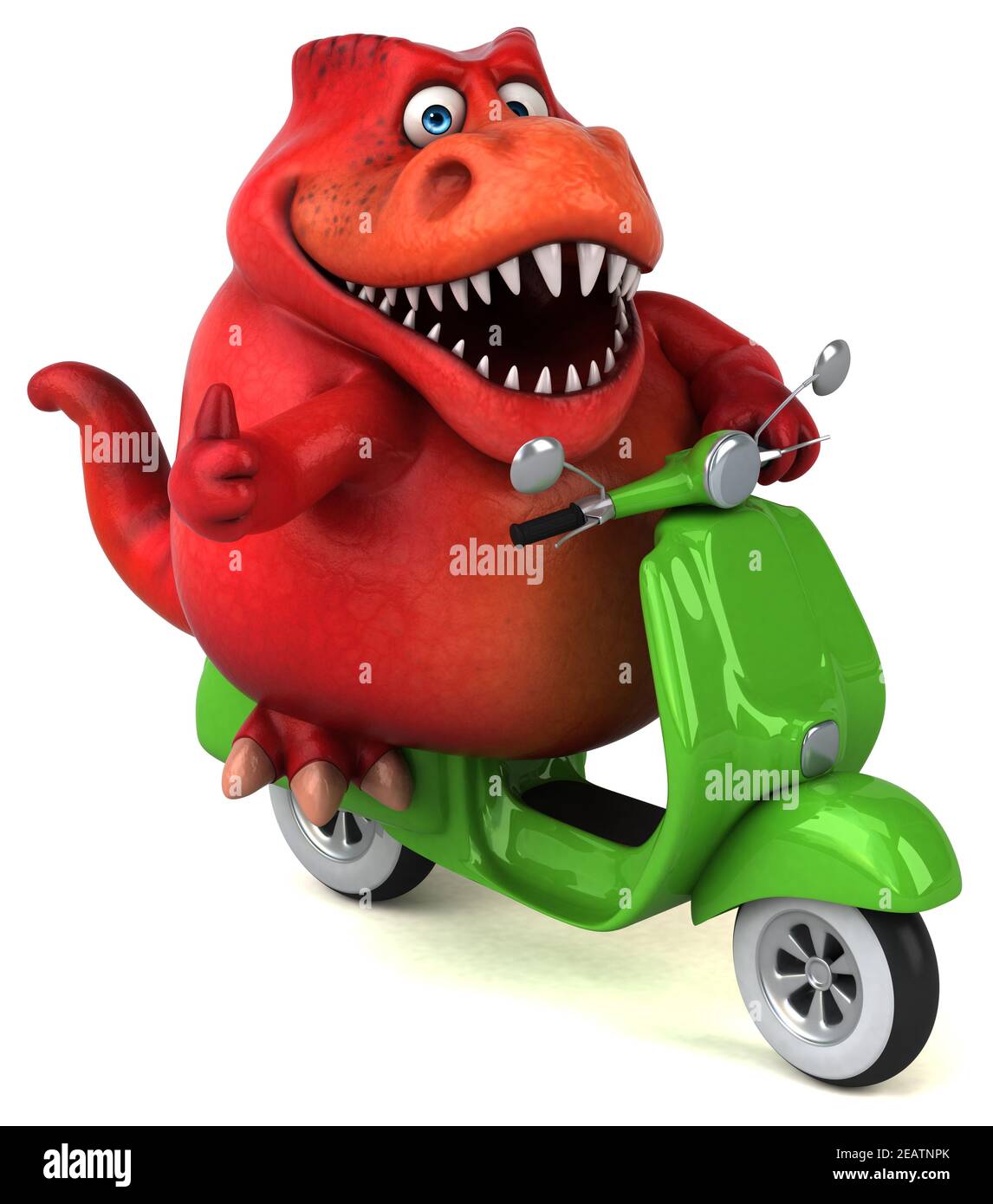 Fun Trex - 3D Illustration Banque D'Images