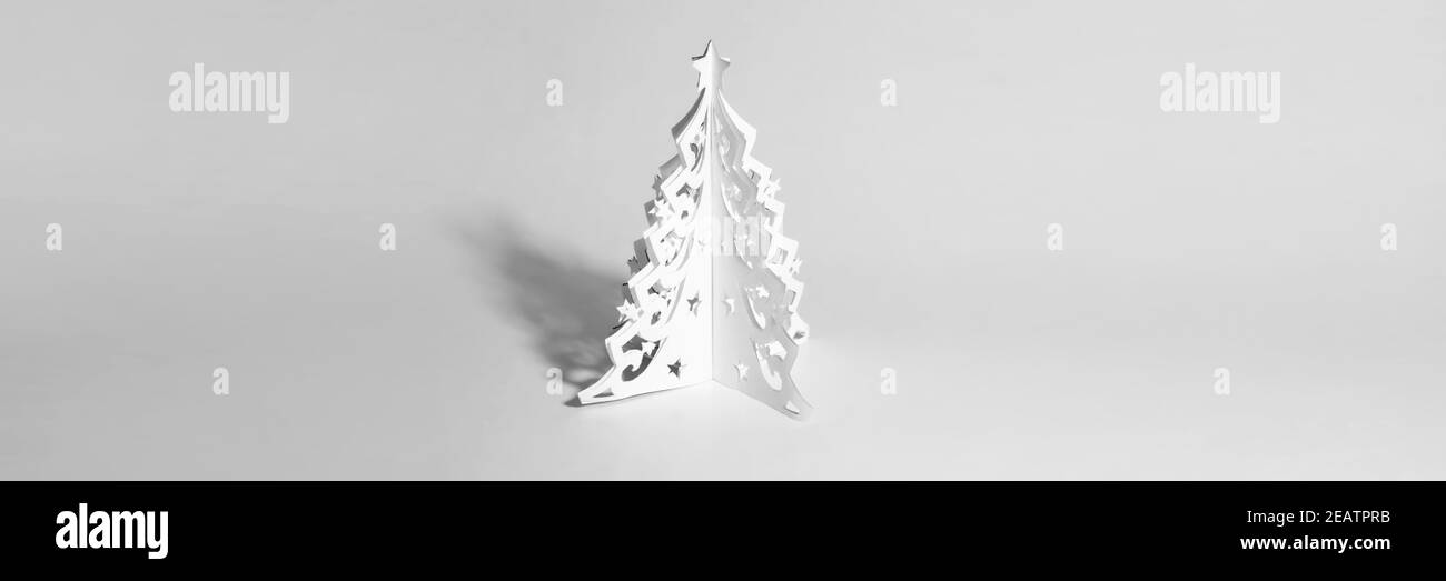 Design d'arrière-plan d'hiver avec sapin de noël Banque D'Images