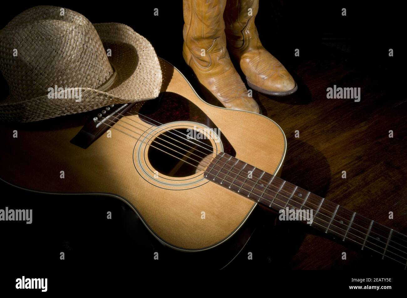 Pleins feux sur la musique country Banque D'Images