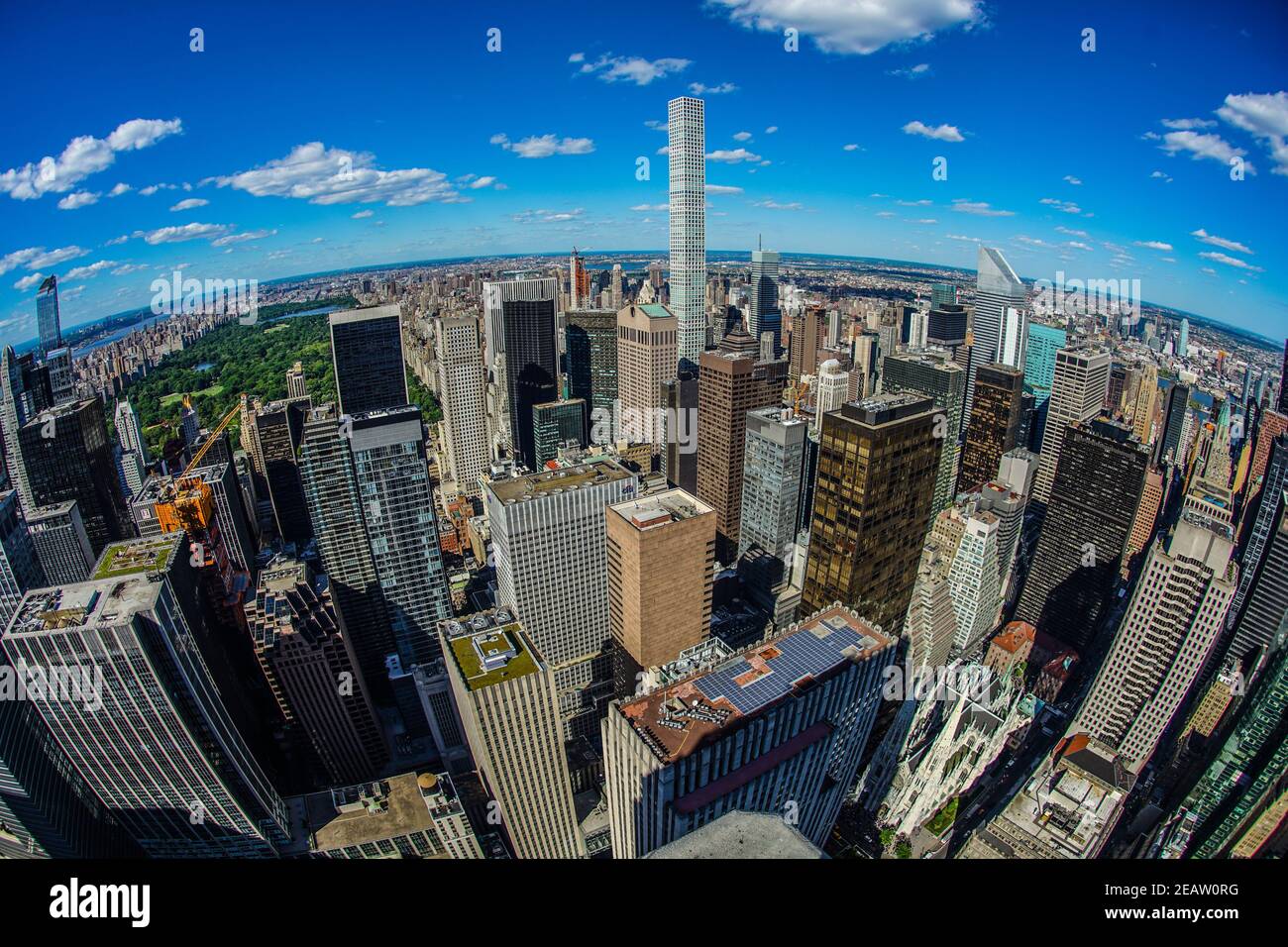 La vue depuis le Rockefeller Center (Top of the Rock) Banque D'Images