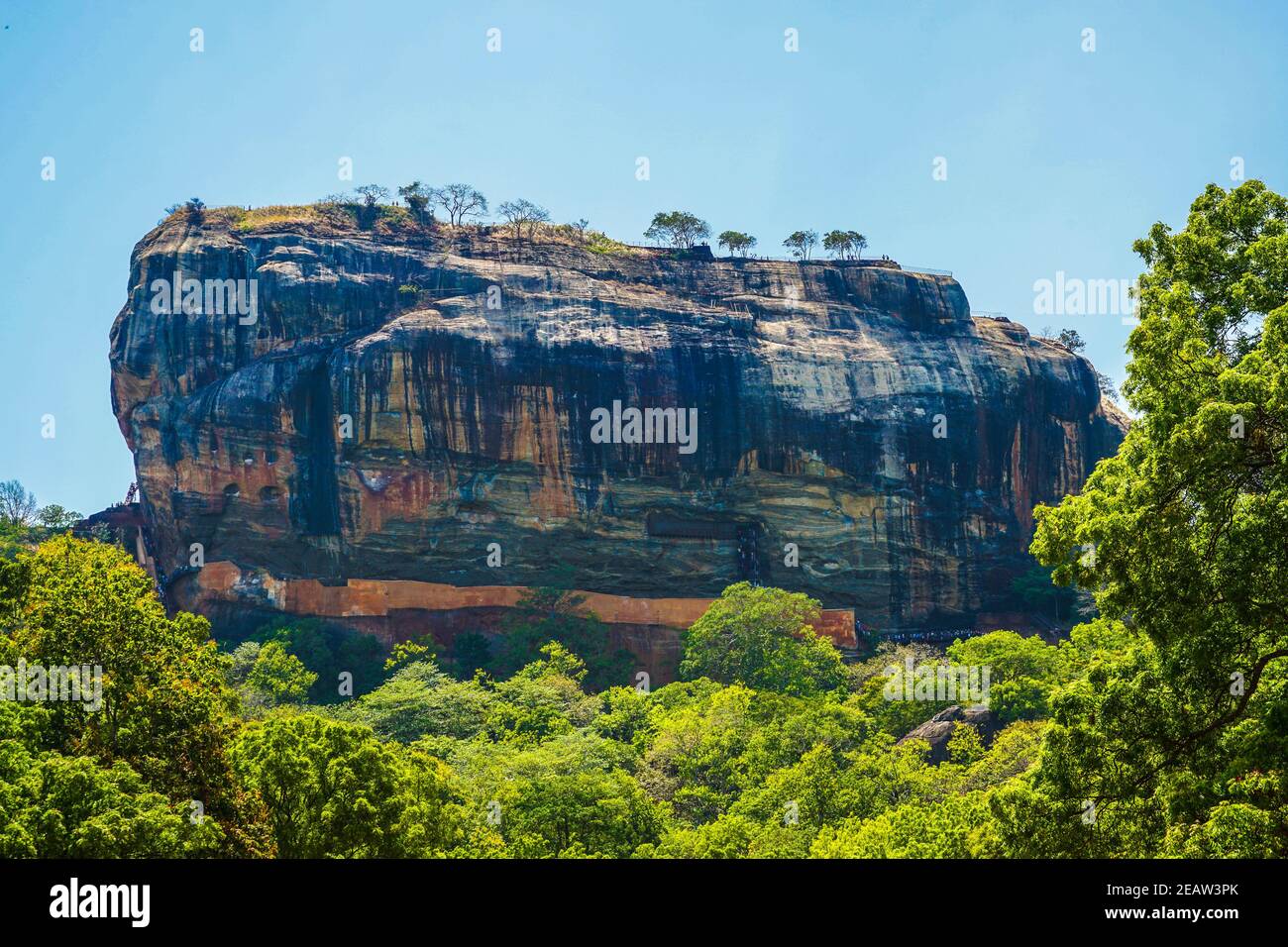 Sri Lanka Sigiriya Rock (site du patrimoine mondial) Banque D'Images