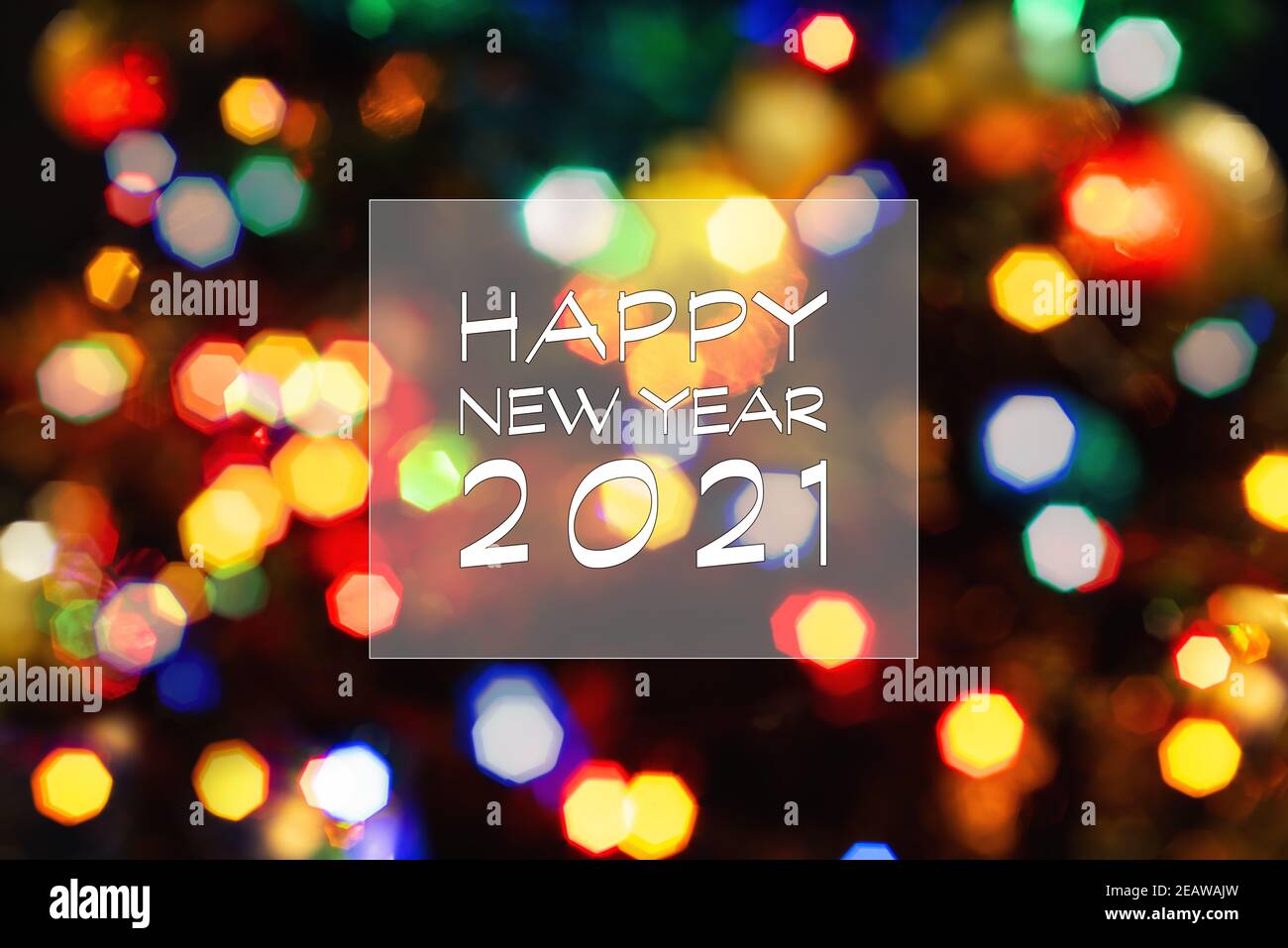 Carte de vœux du nouvel an. 2021. Banque D'Images
