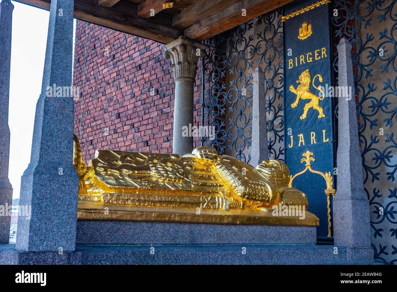 Cenotaph de Birger Jarls à Stockholm, Suède Banque D'Images