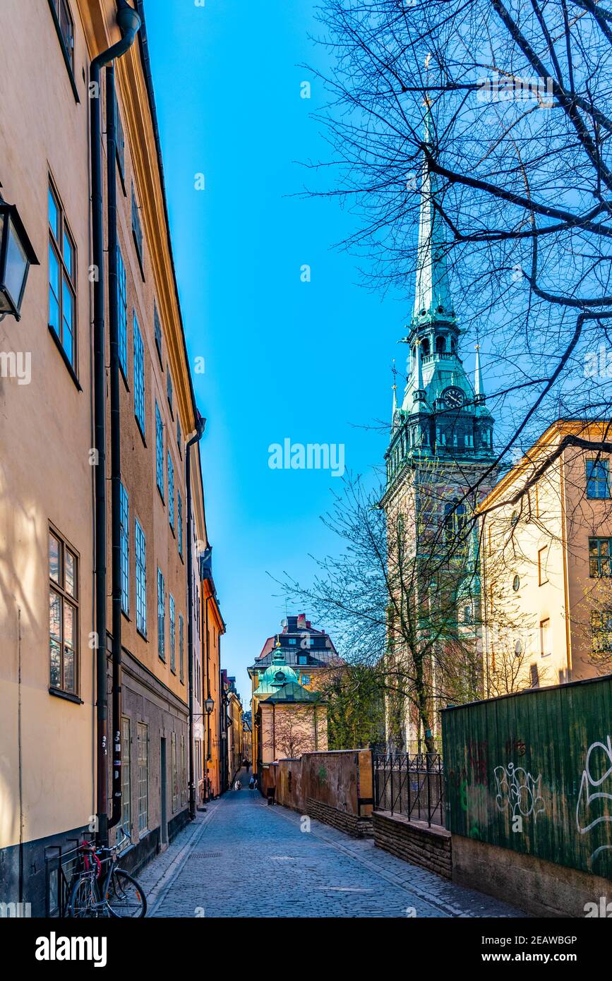 Église Saint Gertrud dans la vieille ville de Gamla Stan, Stockholm, Suède Banque D'Images