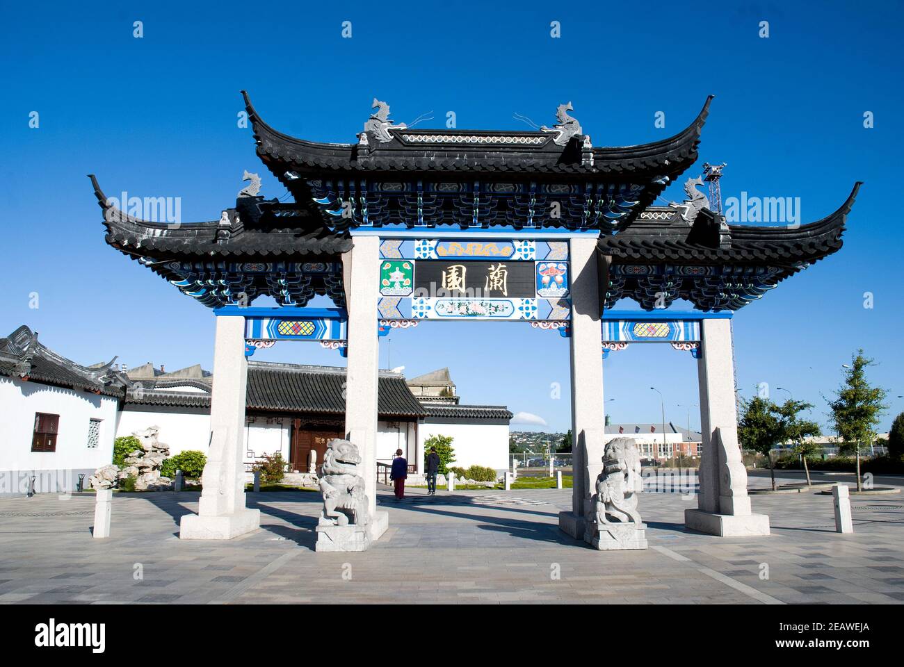 LAN Yuan Chinese Garden, Dunedin, Île du Sud, Nouvelle-Zélande. Banque D'Images