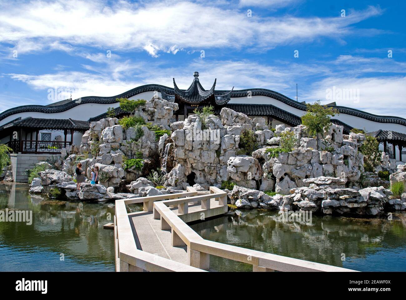 LAN Yuan Chinese Garden, Dunedin, Île du Sud, Nouvelle-Zélande. Banque D'Images