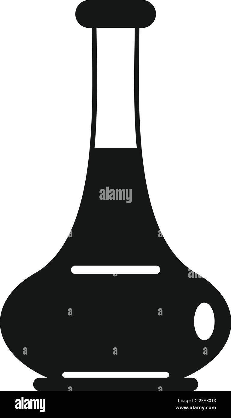 Icône de bouteille d'huile à gâteau, style simple Illustration de Vecteur