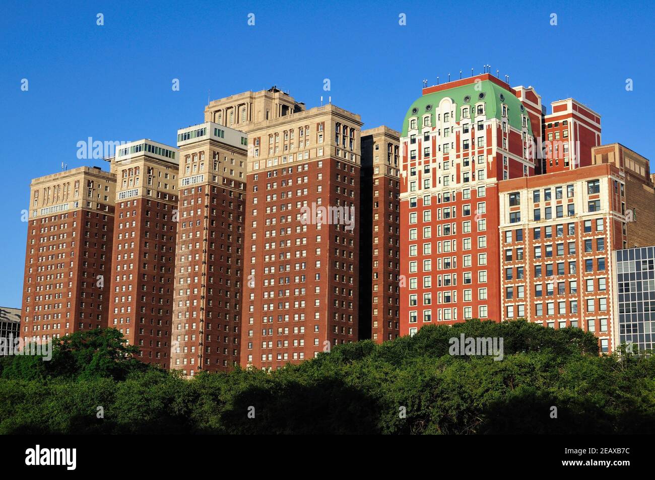 Chicago, Illinois, États-Unis. Le Chicago Hilton Hotel and Towers a terminé sa construction en 1927. Banque D'Images