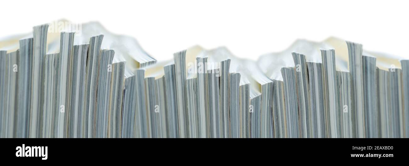 Publication journaux et livres de revues contexte et article de conception de catalogue Presse magazine journal avec tablette Banque D'Images