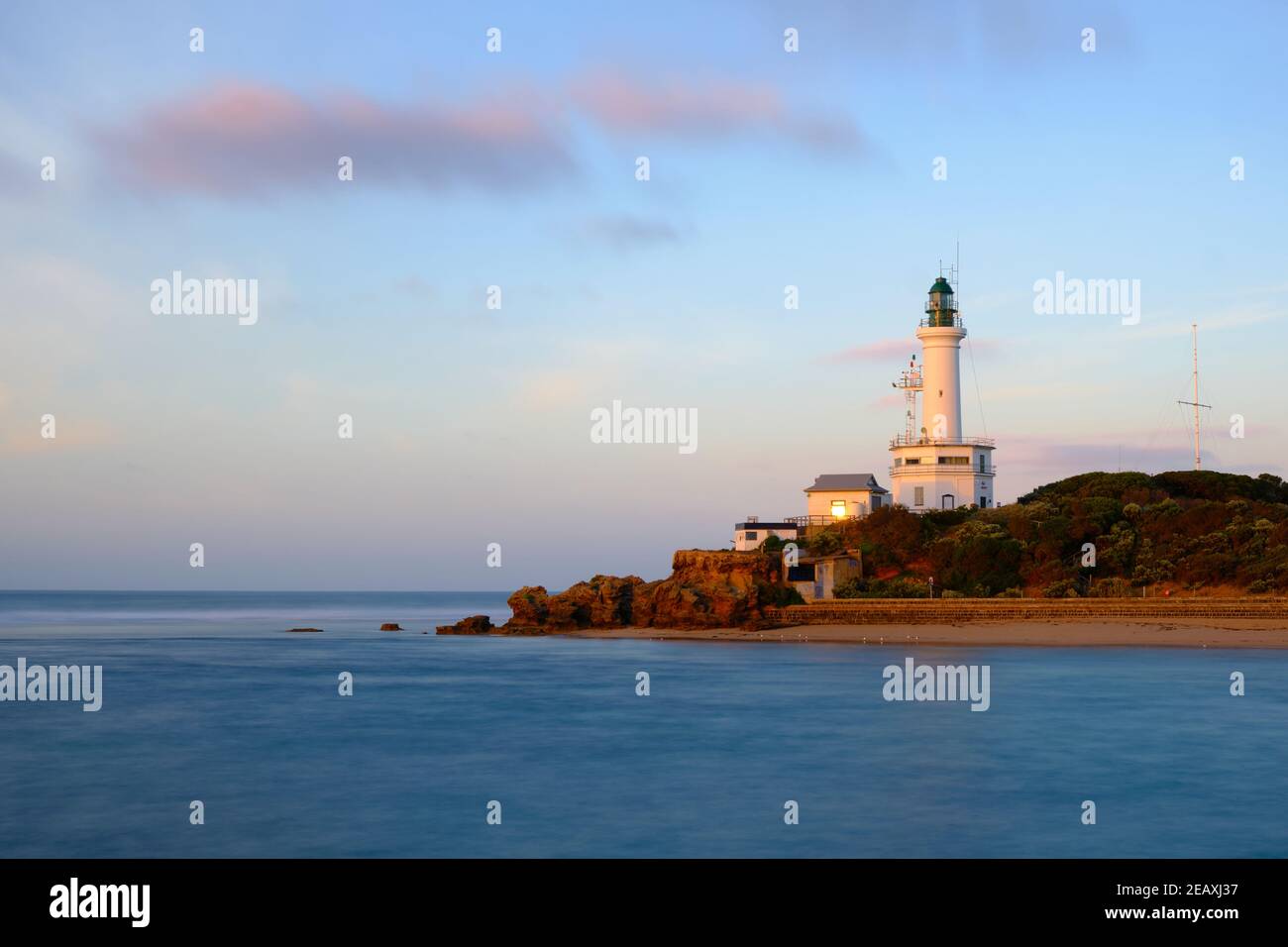 Le phare de Point Lonsdale Banque D'Images