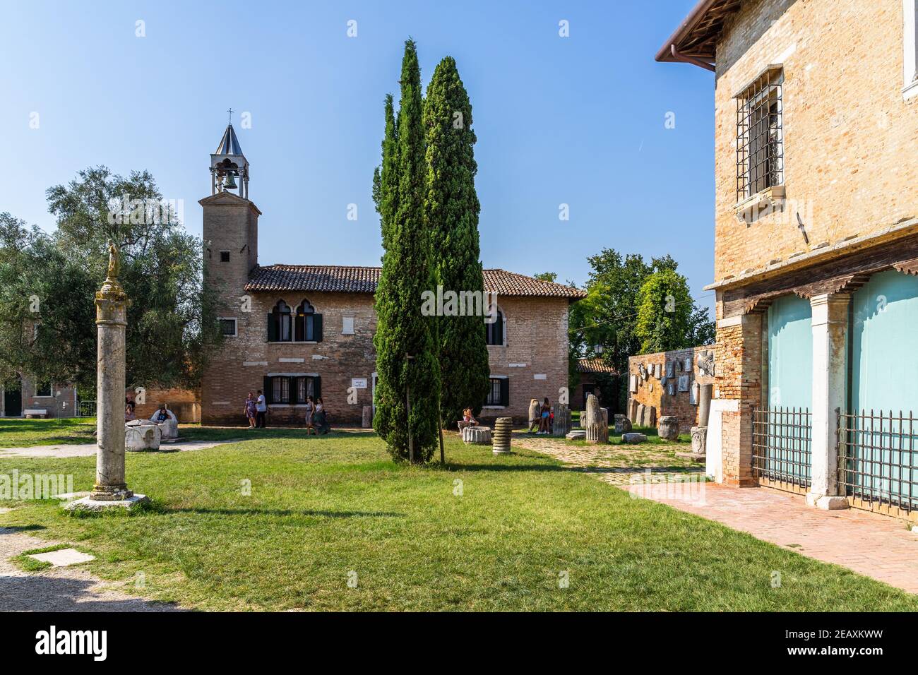 Extérieur du musée archéologique de Torcello. Torcello, Venise, Italie septembre 2020 Banque D'Images