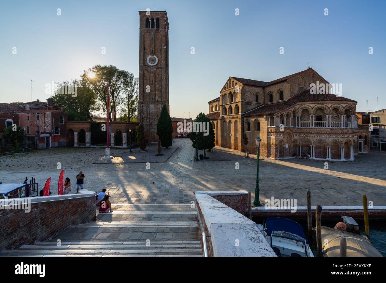 Murano, Venise, Italie, septembre 2020. L'église de Santa Maria e San Donato à Murano a été construite dans un style roman Banque D'Images