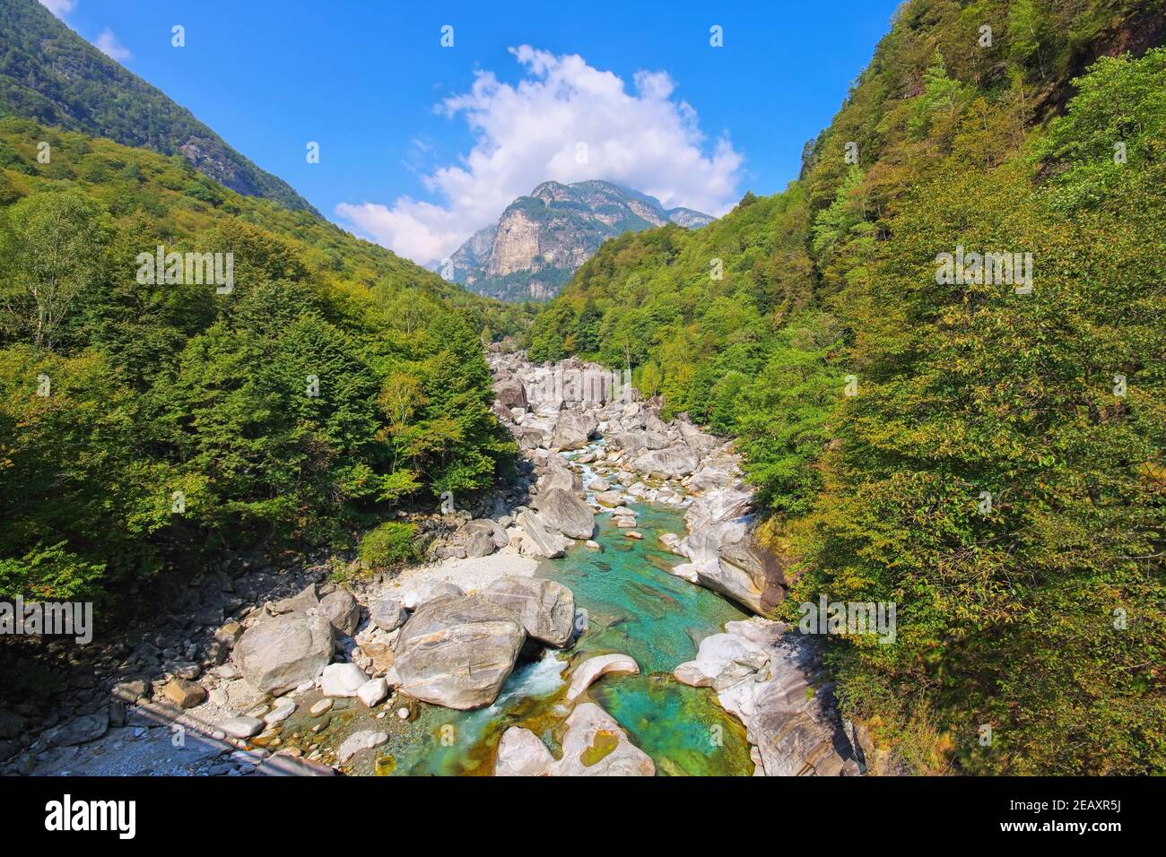 Rivière Verzasca, vallée de la Verzasca, Tessin, Suisse, Europe Banque D'Images