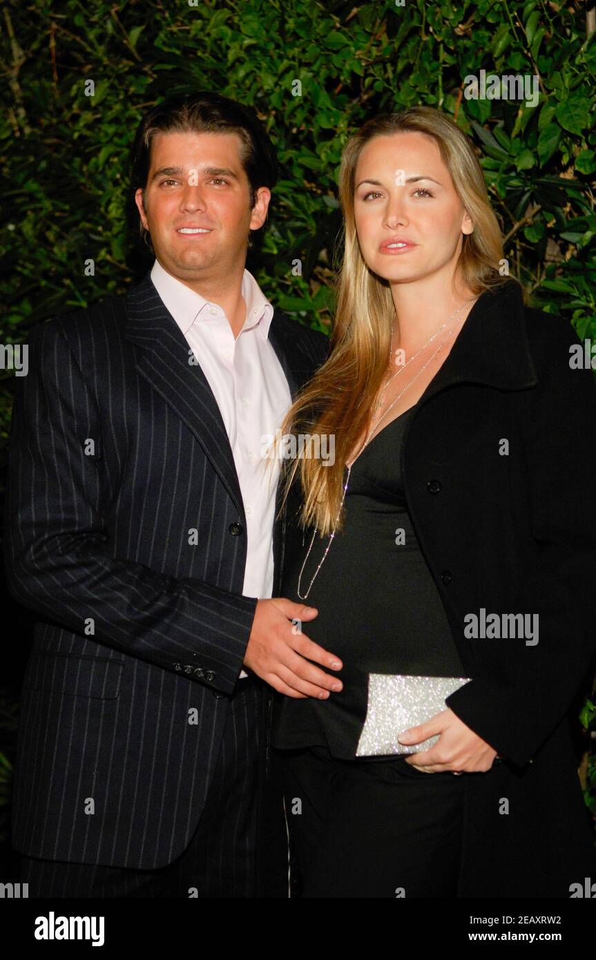 (G-D) Donald Trump Jr. Et Vanessa Haydon assistent aux arrivées pour BOIRE AMERICA lance LA VODKA TRUMP au club de nuit les deux le 17 janvier 2007 à Los Angeles, Californie. Crédit: Jared Milgrim/l'accès photo Banque D'Images