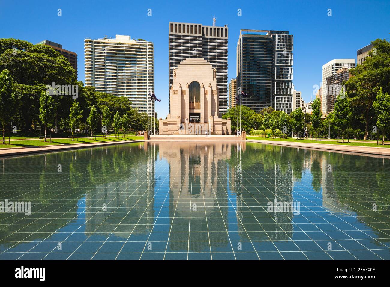 5 janvier 2019 : LE mémorial DE guerre D'ANZAC, également appelé Hyde Park Memorial, est un monument commémoratif de guerre classé au patrimoine mondial de l'UNESCO situé à Hyde Park, à sydney, dans le Nouveau-Sud-Ouest Banque D'Images