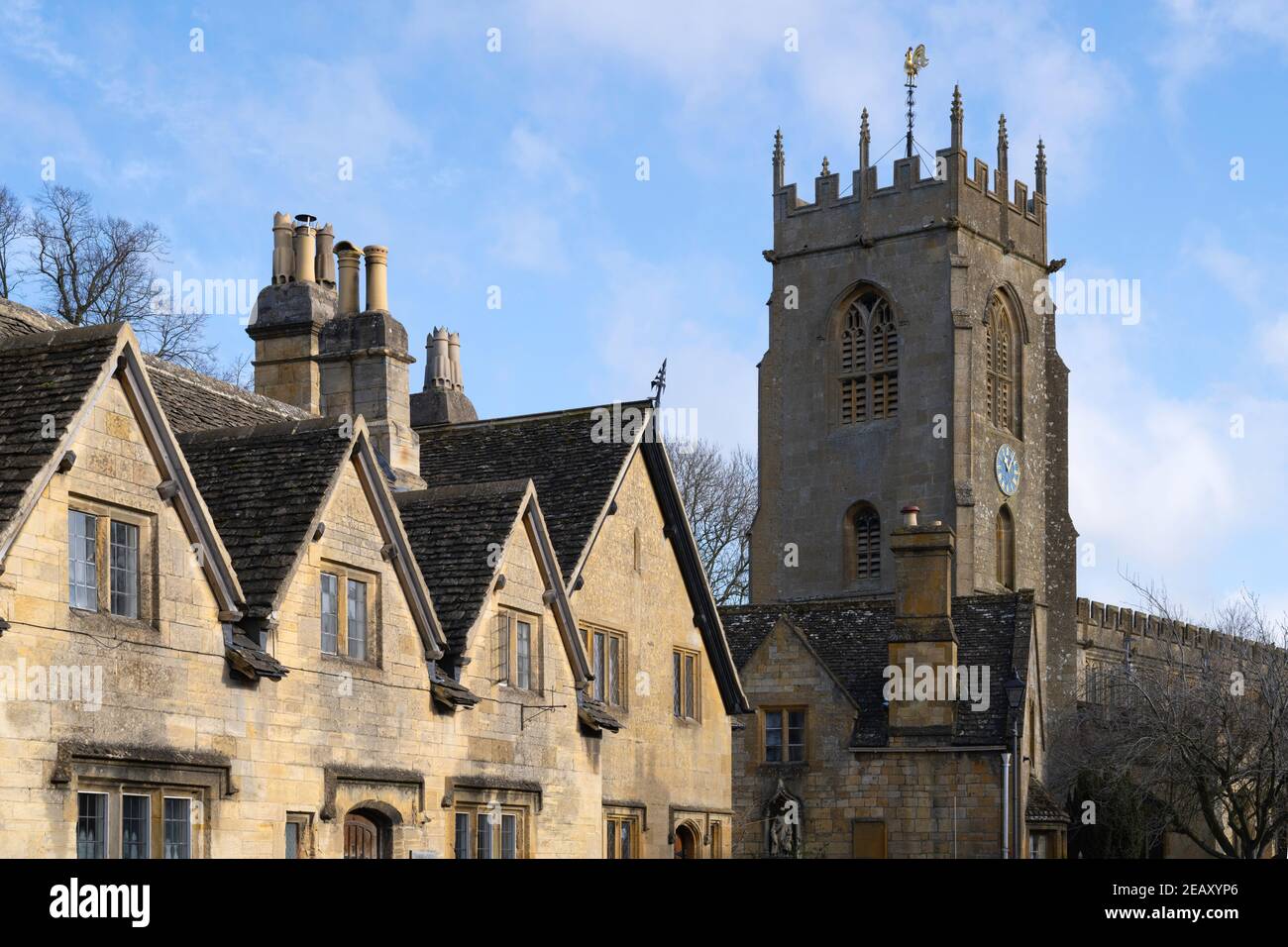 Église Winchcombe, Cotswolds, Gloucestershire, Angleterre. Banque D'Images