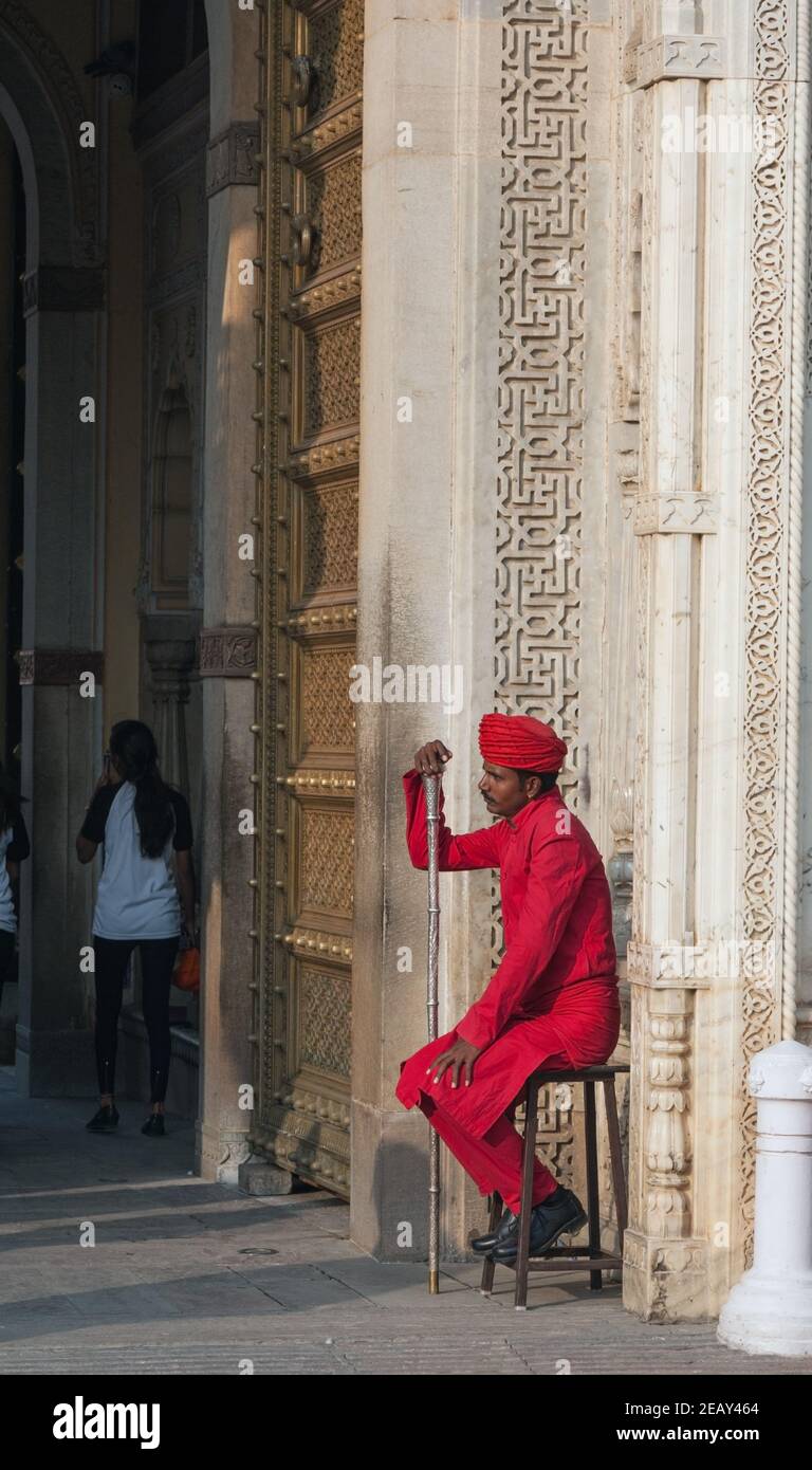 Mubarak Mahal au Palais de la ville, un complexe de palais à Jaipur, Rajasthan, Inde. Banque D'Images