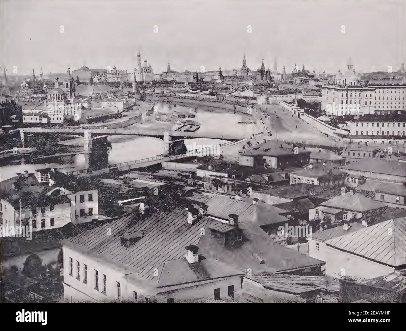 Début 1892 photographie de la ville russe de Moscou Banque D'Images