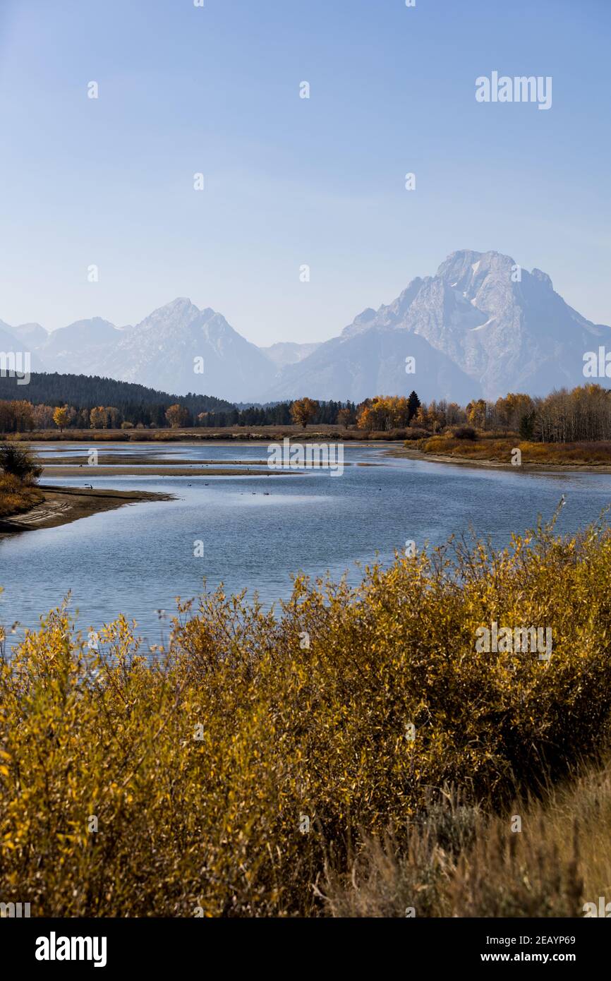 Parc National de Grand Teton dans le Wyoming Banque D'Images