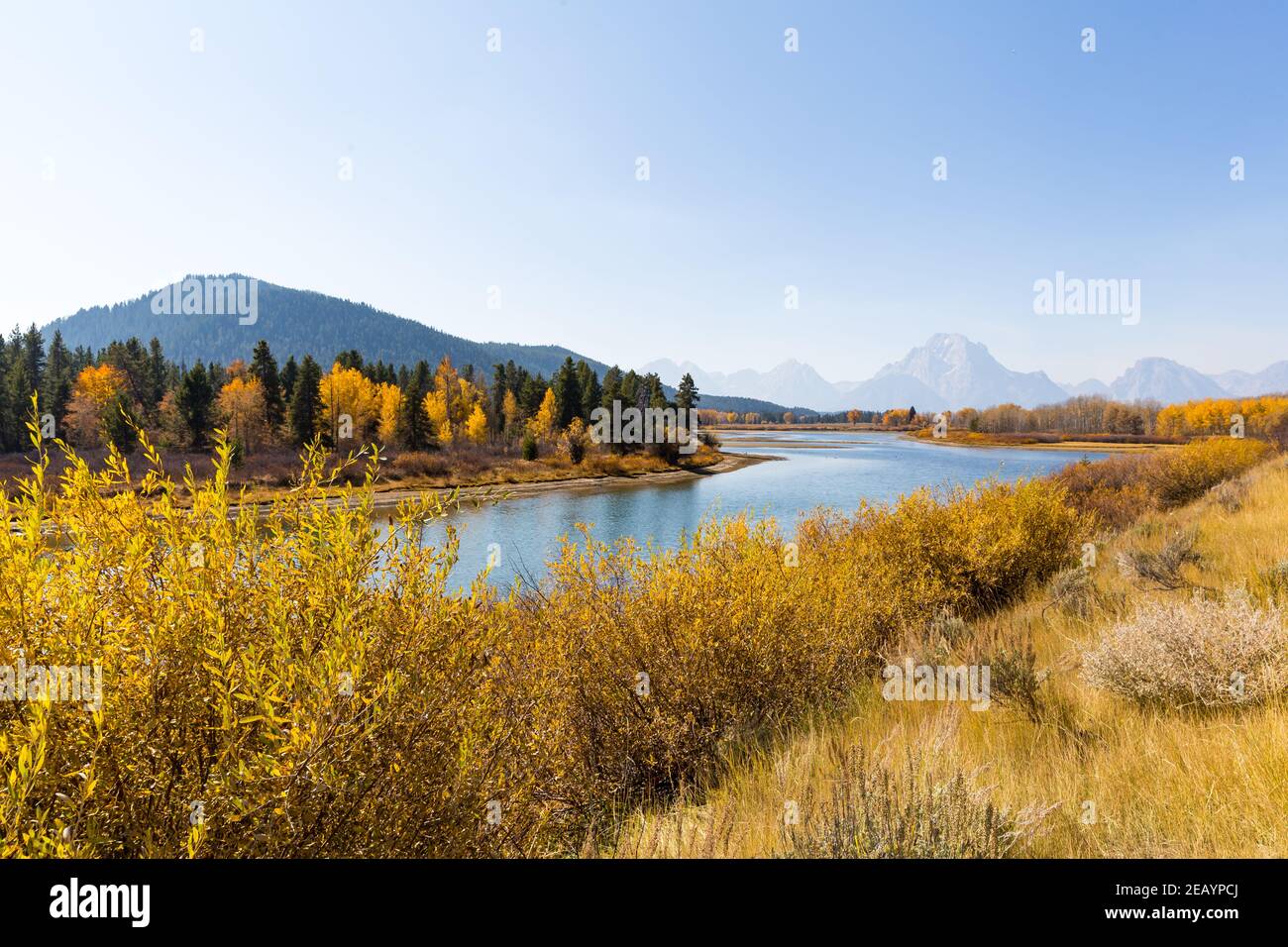 Parc National de Grand Teton dans le Wyoming Banque D'Images