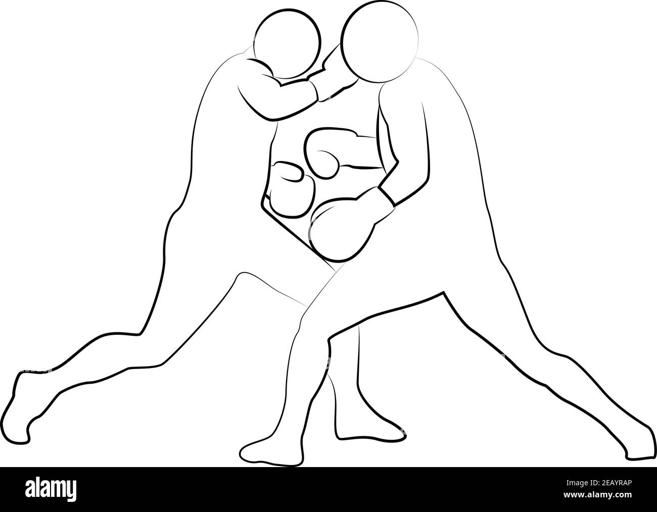 Icône de boxe d'un ensemble sportif. Illustration vectorielle EPS 10 Illustration de Vecteur