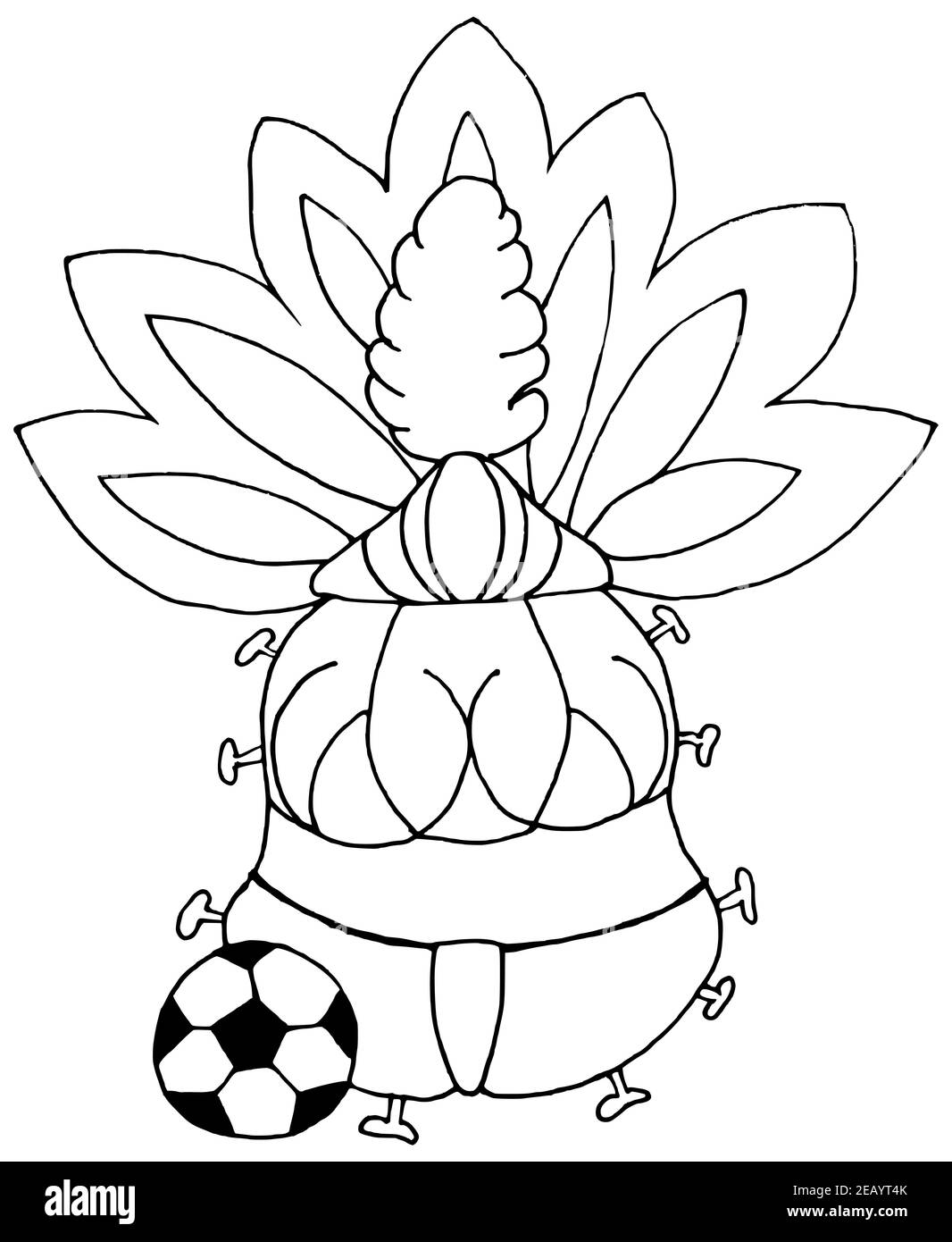 Version de dessin animé pour la nouvelle variante du coronavirus du Brésil Banque D'Images