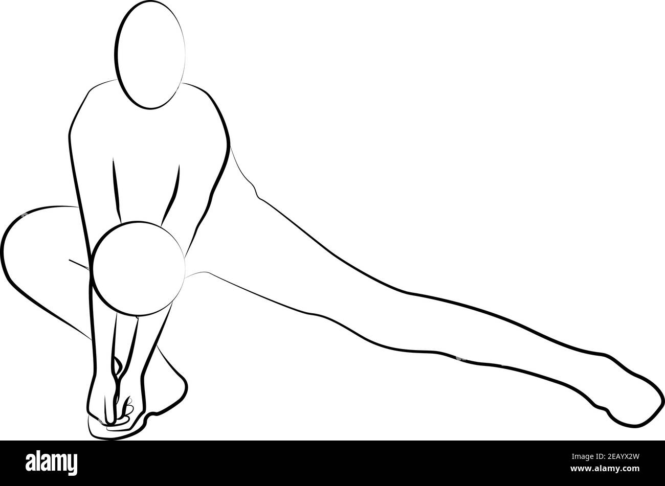 Icône de la ligne de joueur de volley-ball d'un ensemble sportif. Vecteur EPS 10 Illustration de Vecteur