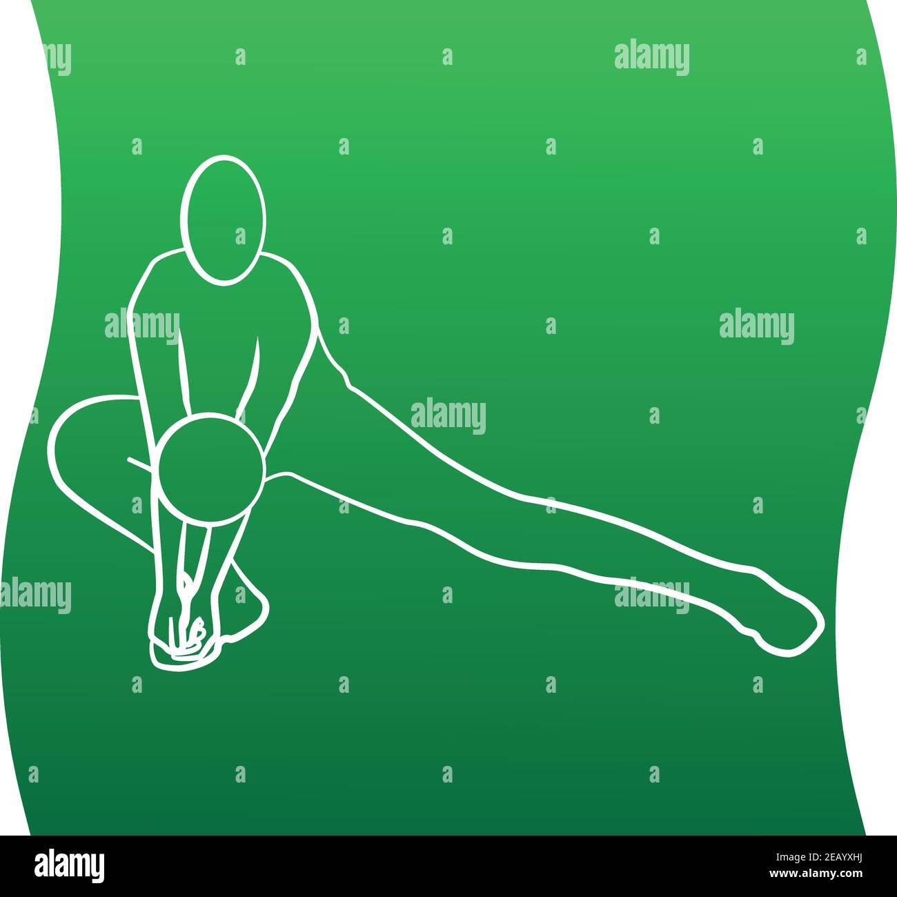 Icône de la ligne de joueur de volley-ball d'un ensemble sportif. Vecteur EPS 10 Illustration de Vecteur